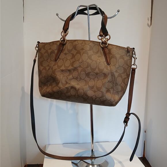 Coach- Kelsey - Satchel/Crossbody  No. C1847-F28989 - Khaki & Brown - Picture 2 of 14